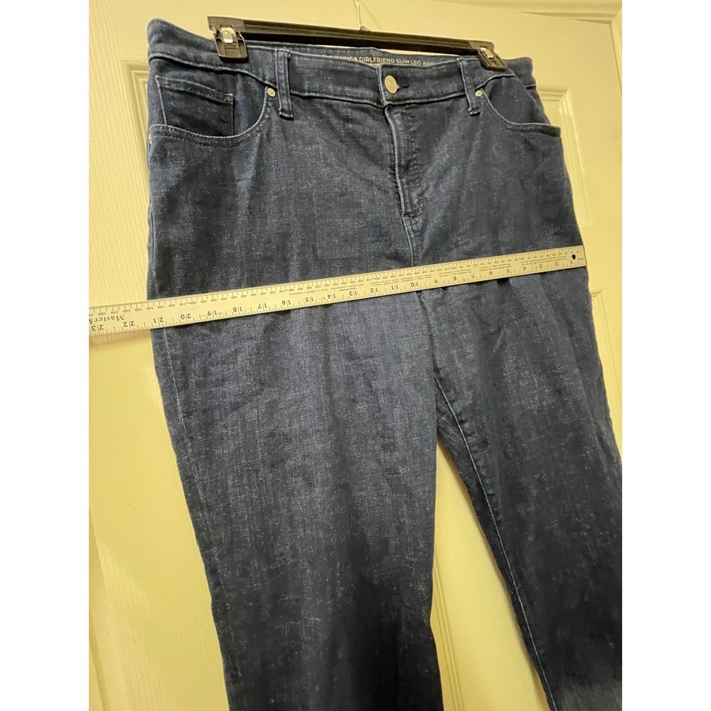 Chico's So Slimming Girlfriend‎ Jeans Size 3R US 16 Regular Ombre Fade - Picture 8 of 17